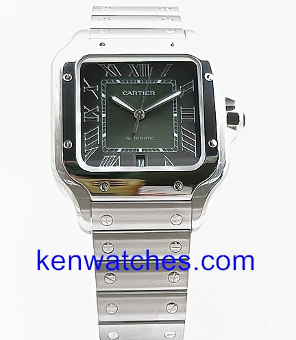 卡地亞 WSSA0062 Santos de Cartier Green Dial